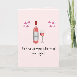 Mothers Day to the Woman who Rose' Me Card カード