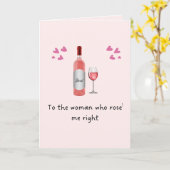 Mothers Day to the Woman who Rose' Me Card カード (黄色い花)