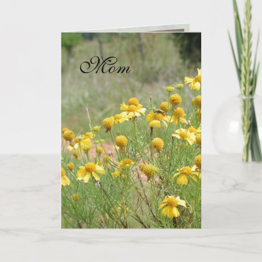 Mothers Day Wildflower Card by Janz カード (正面)