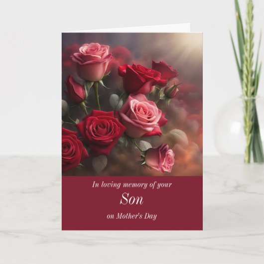 Mothers Day without Son in Membrance カード (正面)