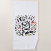 Mothers Heal Hearts With Quiet Wisdom ビーチタオル (正面)