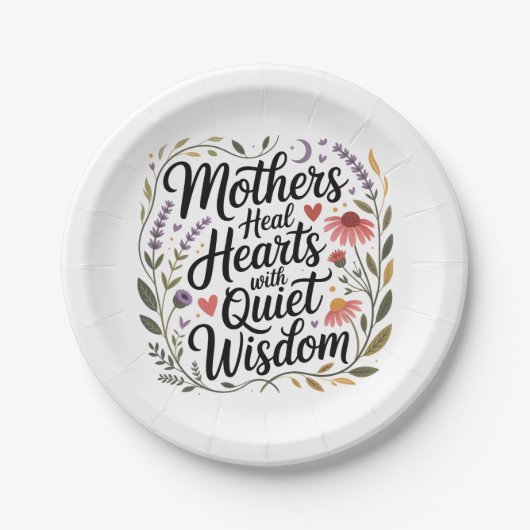 Mothers Heal Hearts With Quiet Wisdom ペーパープレート (正面)