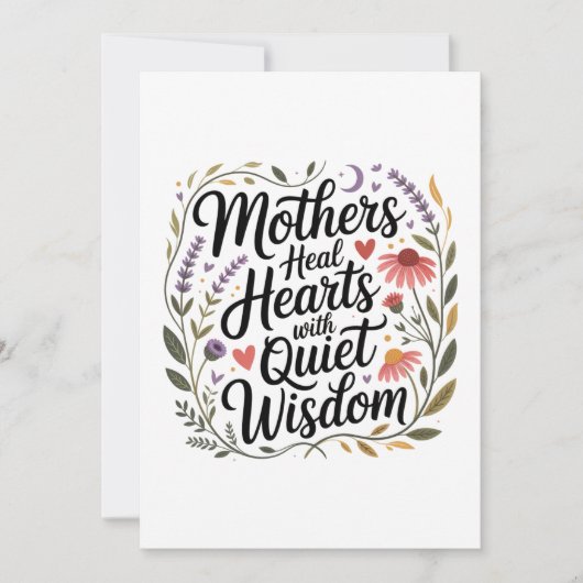 Mothers Heal Hearts With Quiet Wisdom 招待状 (正面)
