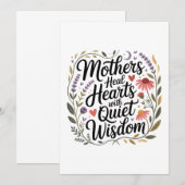 Mothers Heal Hearts With Quiet Wisdom 招待状 (正面/裏面)