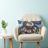 Mothers Hug - Contemporary Cubist Lumbar Pillow ランバークッション (椅子)
