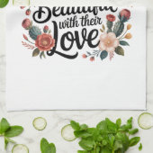 Mothers Make Life Beautiful With Their Love キッチンタオル (折り畳み)