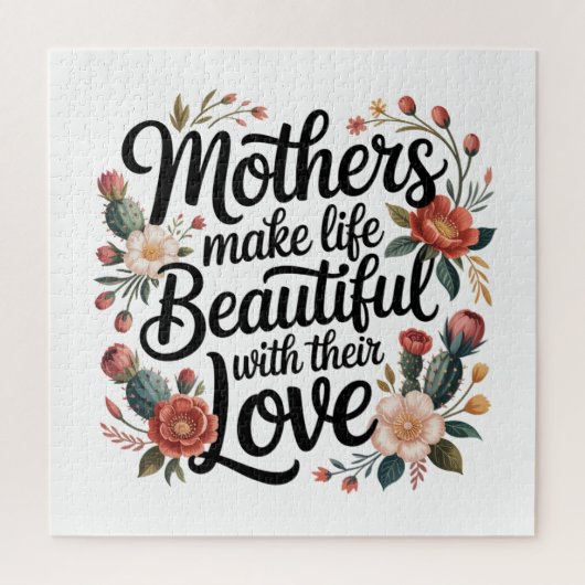 Mothers Make Life Beautiful With Their Love ジグソーパズル (縦)