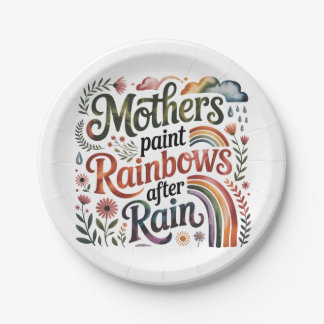 Mothers Paint Rainbows After Rain ペーパープレート