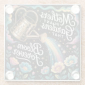 Mothers Plant Gardens That Bloom Forever ガラスコースター (裏面)
