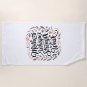 Mothers Whisper Strength To The Weak ビーチタオル (正面)