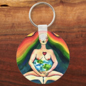 MotherWiseロゴキーチェーン キーホルダー (正面)