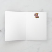 Mothing日曜日の愛を感謝クマの花カード カード (内部)