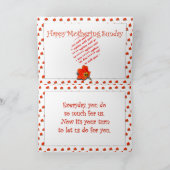 Mothing Sundayでママにチューリップをたくさん カード (内部)