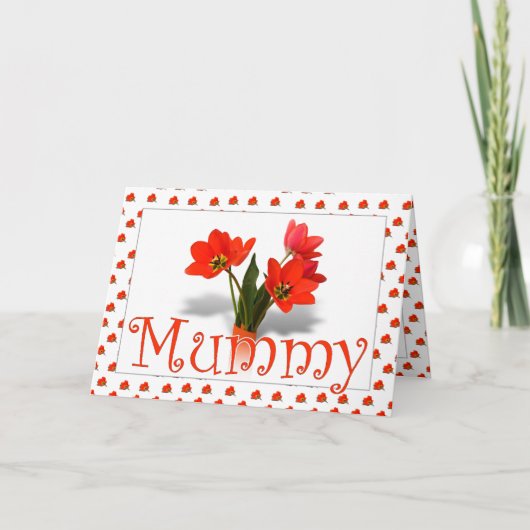Mothing Sundayでママにチューリップをたくさん カード (正面)