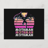 Mothmanレトロ80sをテーマにしたギフト ポストカード (正面)