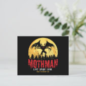 MothmanヴィンテージCryptidポイントプレザントギフト ポストカード (スタンド正面)