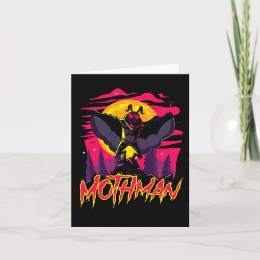Mothman映画おもしろいクリプティドハロウィーン神話モンスターC カード (正面)