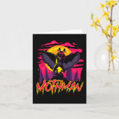Mothman映画おもしろいクリプティドハロウィーン神話モンスターC カード (黄色い花)