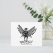 MOTHMAN、ウェストバージニアからのご挨拶！ ポストカード (スタンド正面)