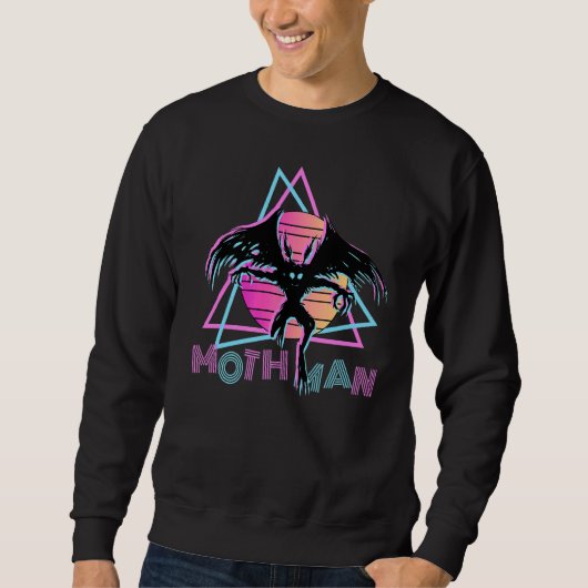 Mothman 80sレトロ暗号動物学1 スウェットシャツ (正面)