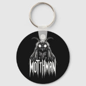 Mothman Cryptid Horror Gothic Paranormal Creature  キーホルダー (正面)