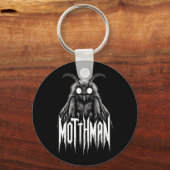 Mothman Cryptid Horror Gothic Paranormal Creature  キーホルダー (正面)