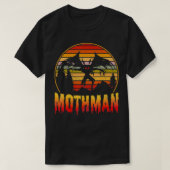 Mothman Cryptid Vintage Sunset  Tシャツ (デザイン正面)