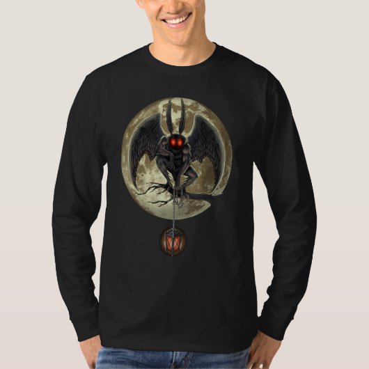 Mothman Cryptozoology Cryptid Creature Cryptozoolo Tシャツ (正面)