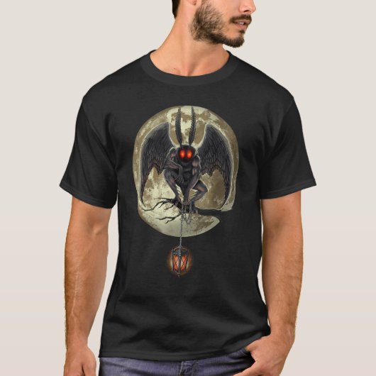 Mothman Cryptozoology Cryptid Creptozoolo Tシャツ (正面)