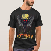 Mothman Cute Cryptid Credit Cryptozology Tシャツ (正面)