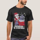 Mothman For Everybody Santa Christmas Mothman Funn Tシャツ<br><div class="desc">サンタ・クリスマスモットマンのためのモットマンおもしろい</div>