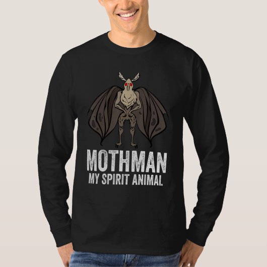 Mothman is My Spiritual Animal Tシャツ (正面)