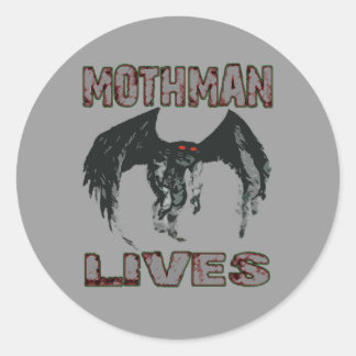 MOTHMAN LIVESステッカー ラウンドシール