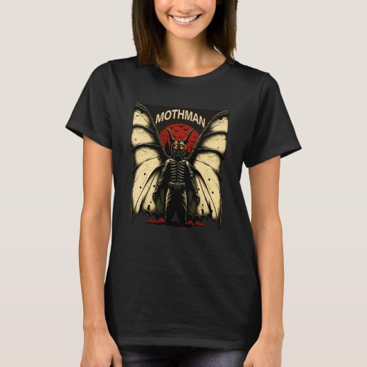 Mothman Mysterious Winged Creature  1 Tシャツ (正面)