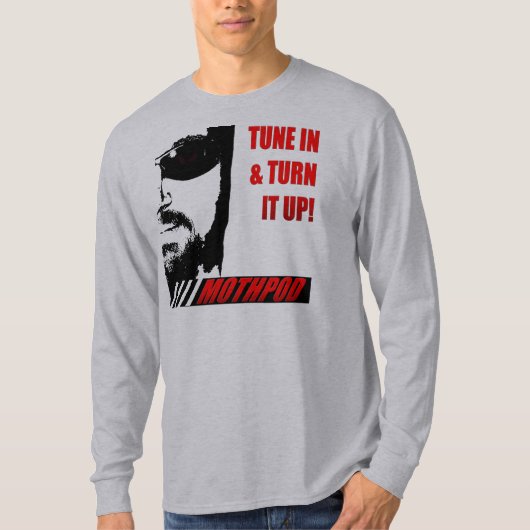Mothpod 2.0の人の長袖 tシャツ (正面)