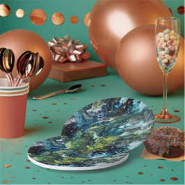 Motif abstrait coloré. ペーパープレート