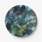 Motif abstrait coloré. ペーパープレート (正面)