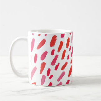 🔴 Motif Abstrait Rouge Élégant 🎨 コーヒーマグカップ