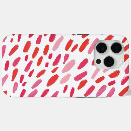 🔴 Motif Abstrait Rouge Élégant 🎨 Case-Mate iPhoneケース (裏面 (横))