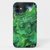 Motif abstrait vert. Case-Mate iPhoneケース (裏面)