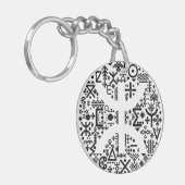 Motif amazigh z imazighen キーホルダー (正面左)