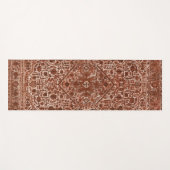 motif antique oriental marron  ヨガマット (正面(横))
