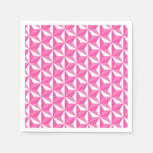 Motif Asanoha modèle Sakura スタンダードカクテルナプキン (正面)