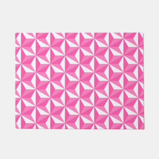 Motif Asanoha modèle Sakura ドアマット (正面)