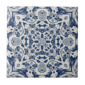 motif bleu ancien タイル (正面)