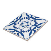 Motif bleu sur fond blanc タイル (側面)