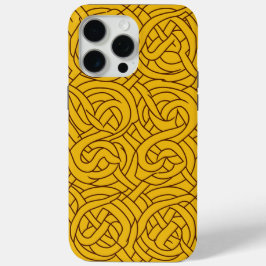 🌟 Motif Celtique Jaune en Entrelacs ✨ iPhone 15 Pro Maxケース