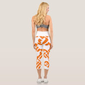 🟡 Motif Celtique Marigold Jaune Élégant カプリレギンス (裏面)