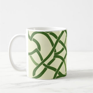 ☘️ Motif Celtique Vert en Entrelacs 🍀 コーヒーマグカップ