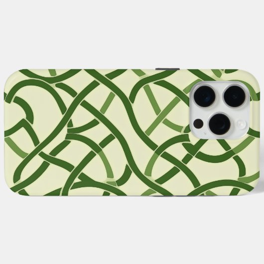 ☘️ Motif Celtique Vert en Entrelacs 🍀 Case-Mate iPhoneケース (裏面 (横))